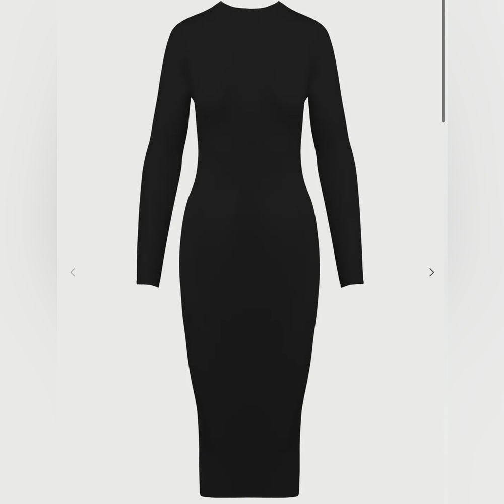 Naked Wardrobe NW Midi Dress black Size M nwot